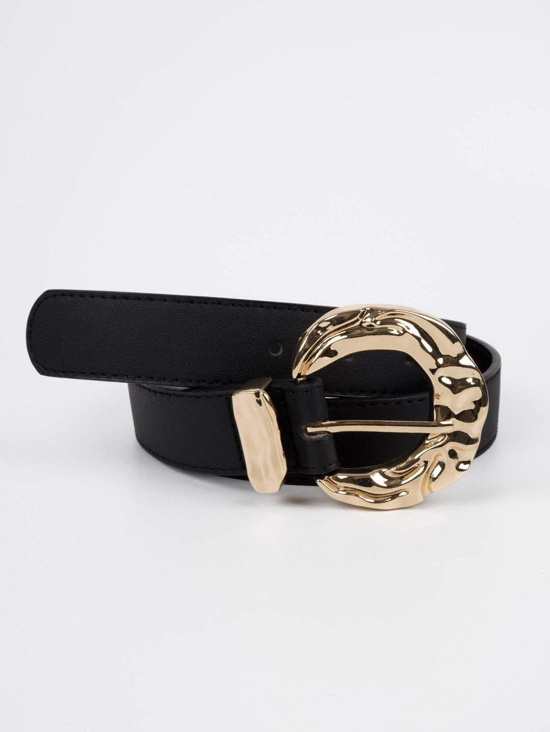 Puteaux - Leather Belt - Gold / Black