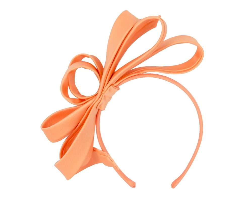 Ava Bow Fascinator - Orange