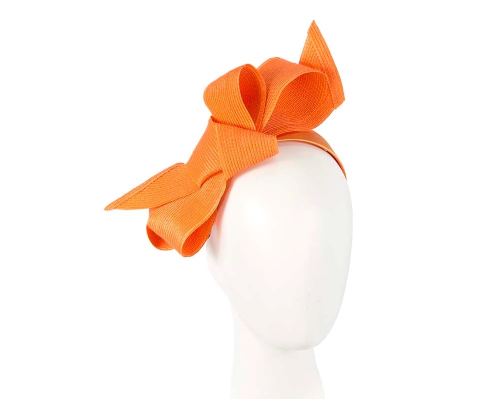 Harper Sage Fascinator - Orange