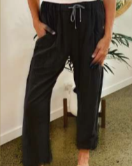 Josie Pant in Slate/Black