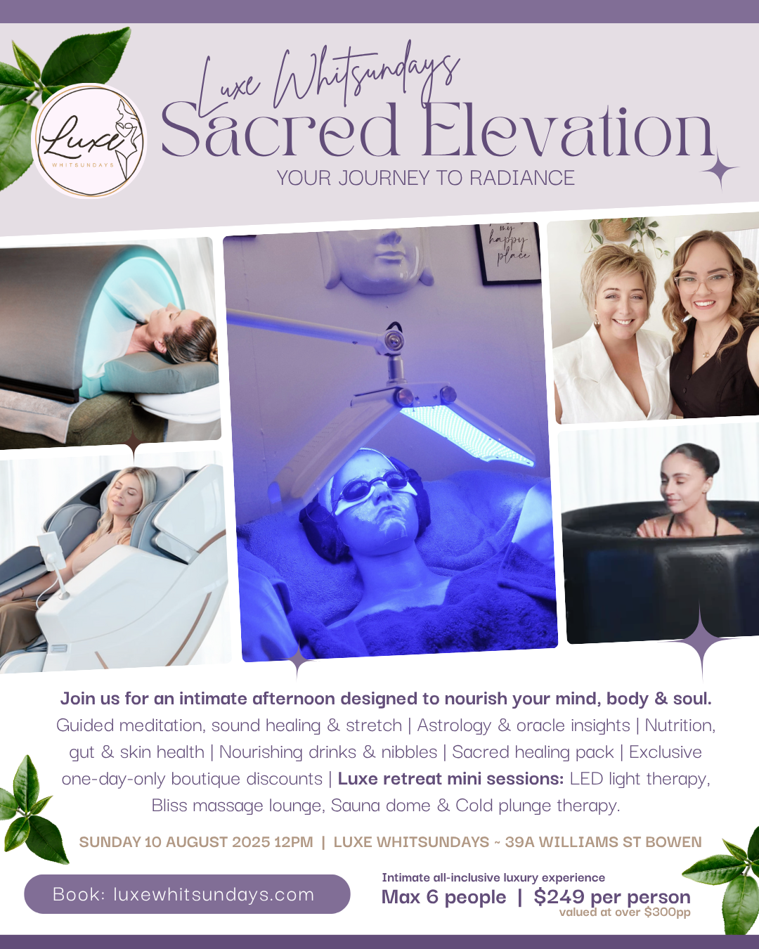 Sacred Elevation - Sunday 10 August at 12pm