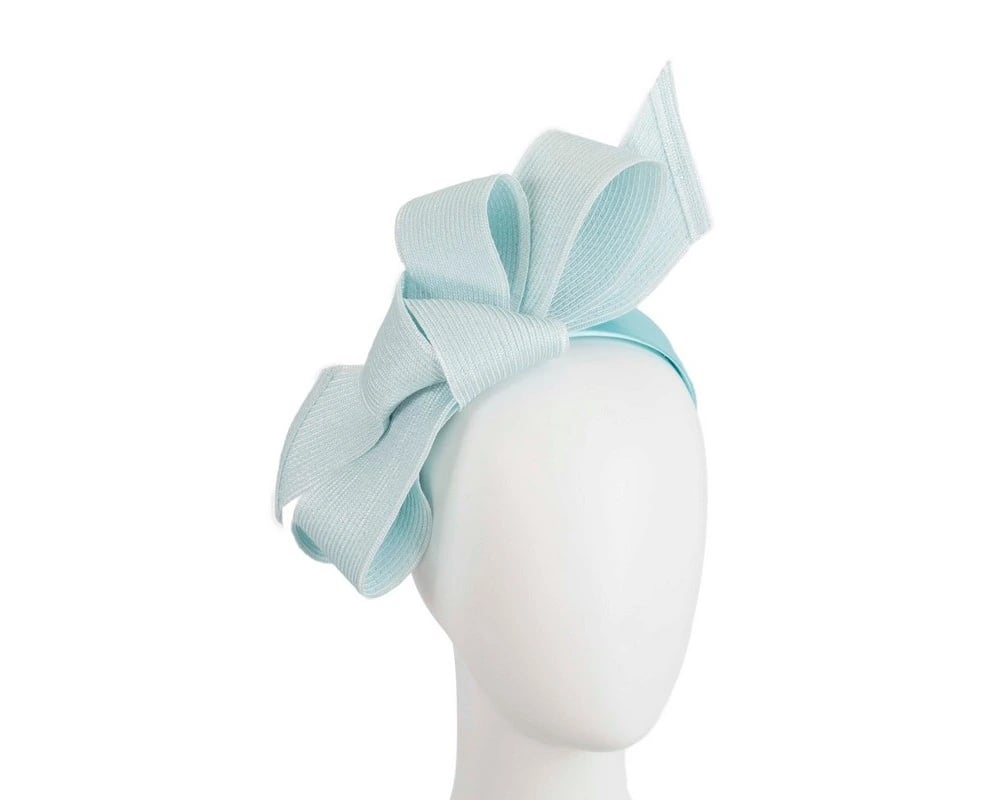 Harper Sage Fascinator - Light Blue