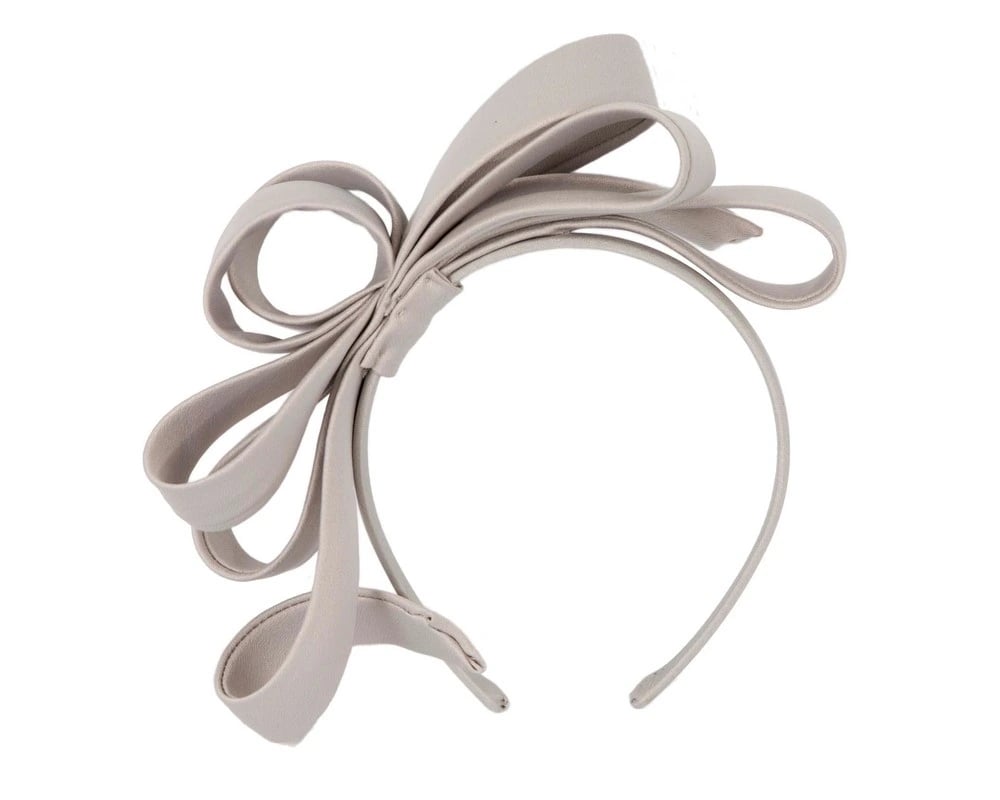 Ava Bow Fascinator - Silver