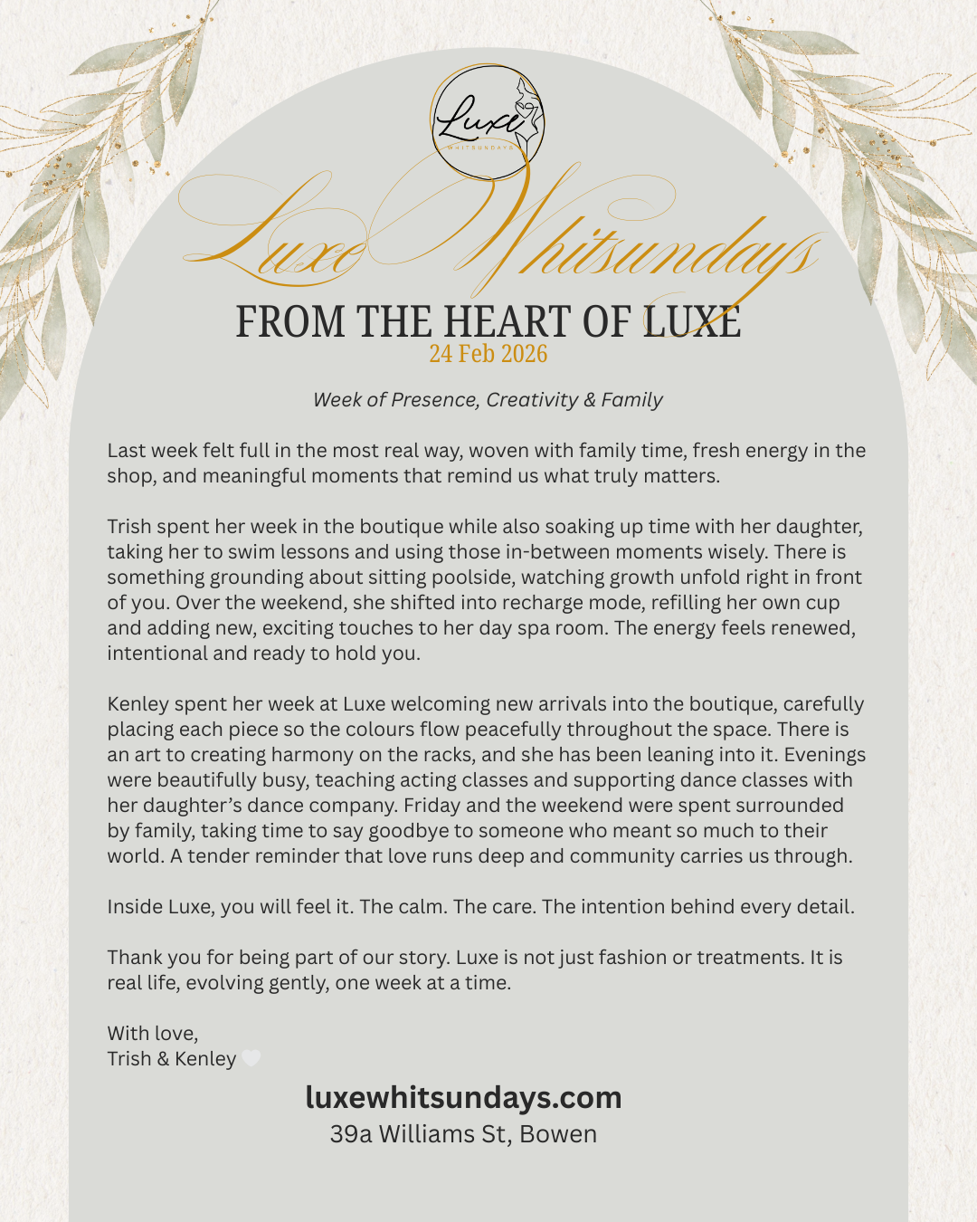 FROM THE HEART OF LUXE - 24 FEB 2026