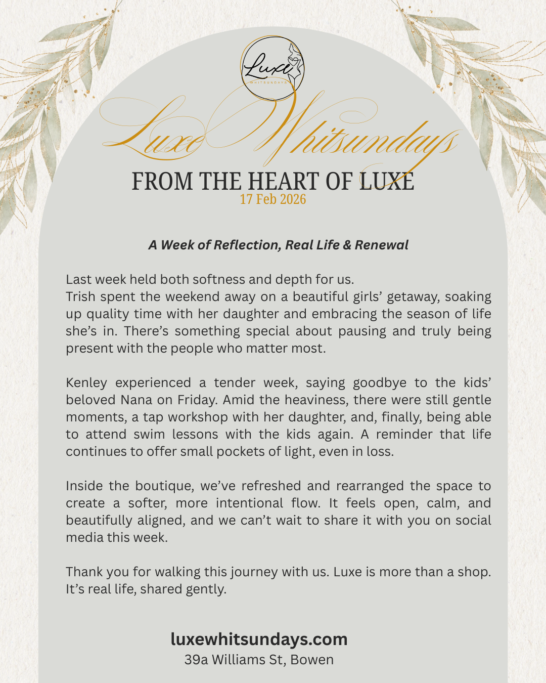FROM THE HEART OF LUXE - 17 FEB 2026