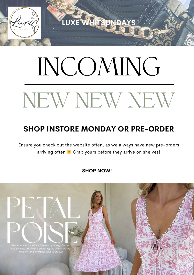 28/08/25 - Incoming - Petal & Poise!!