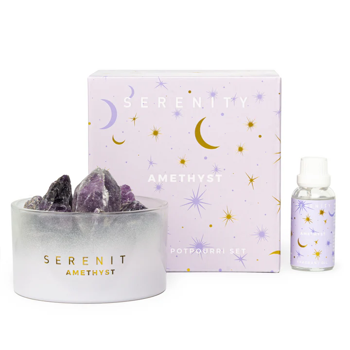 De-Stress Amethyst Crystal Potpourri & Oil