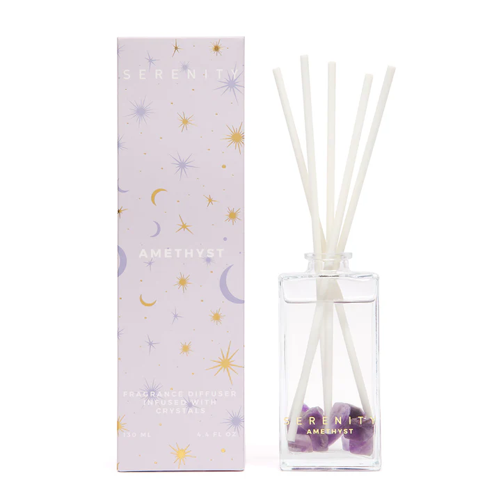 De-Stress Amethyst Crystal 130ml Diffuser