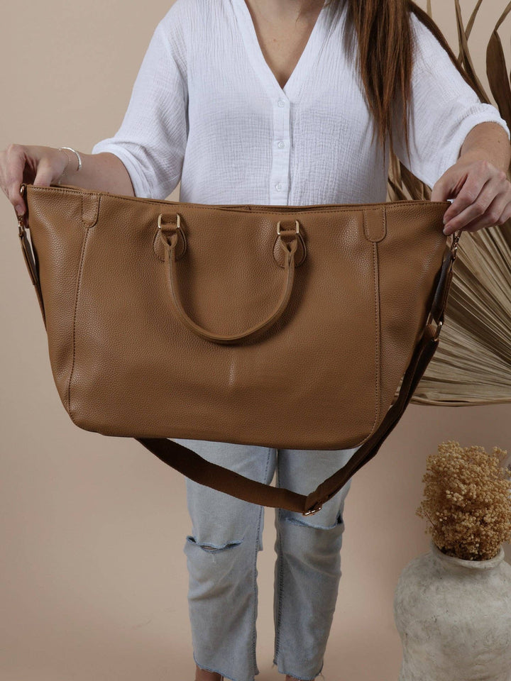 Los Angeles Oversized Tote Bag - Beige