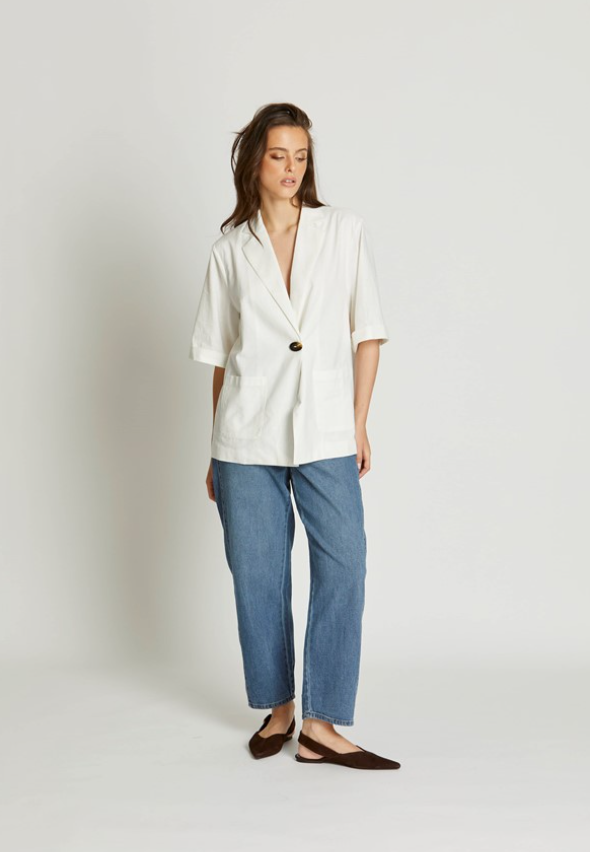 Amber Jacket | White