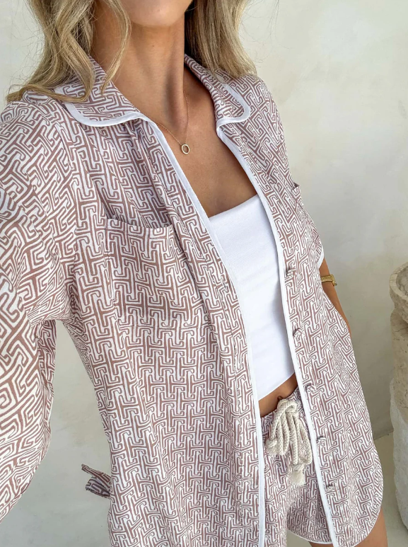 Aria Top | Atlas Print