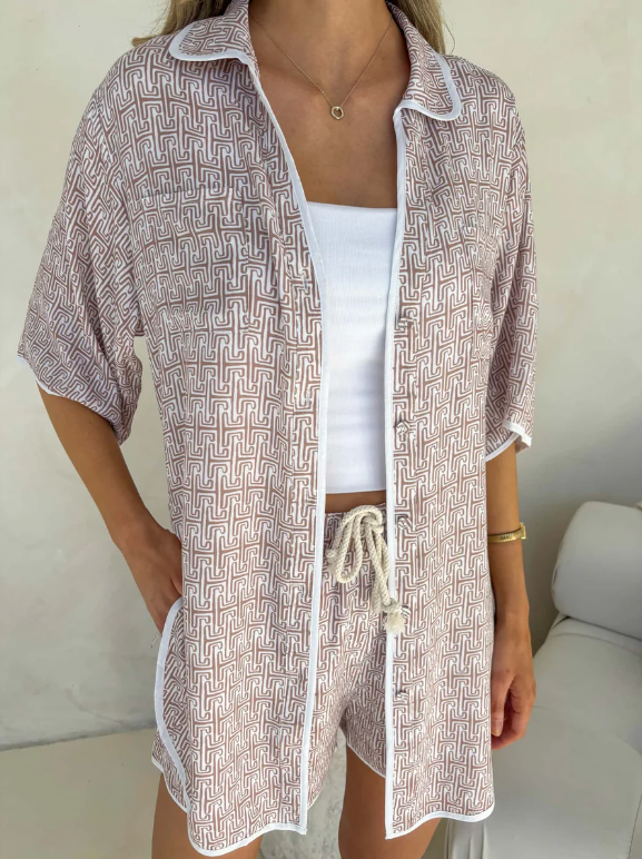 Aria Top | Atlas Print