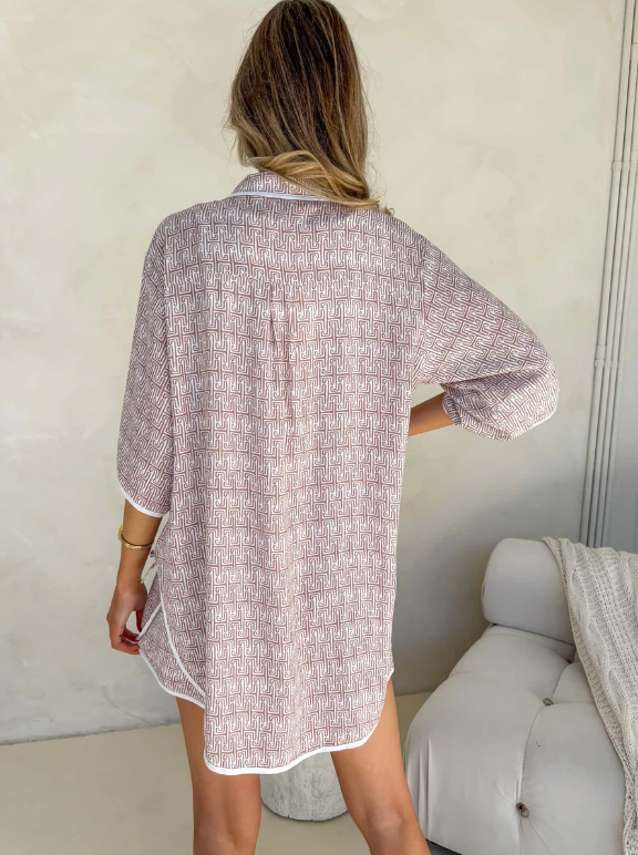 Aria Top | Atlas Print