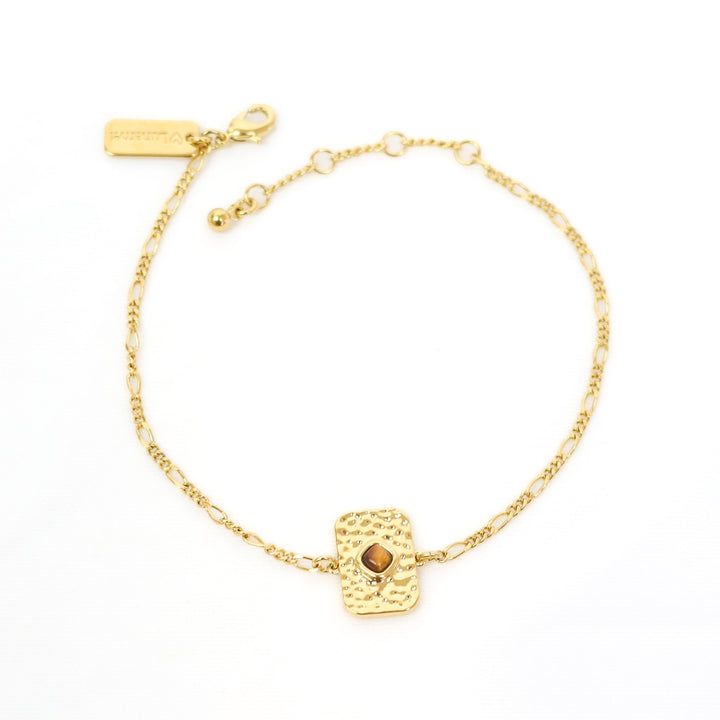 Athena Bracelet | 18k Gold plated with Tigers Eye
