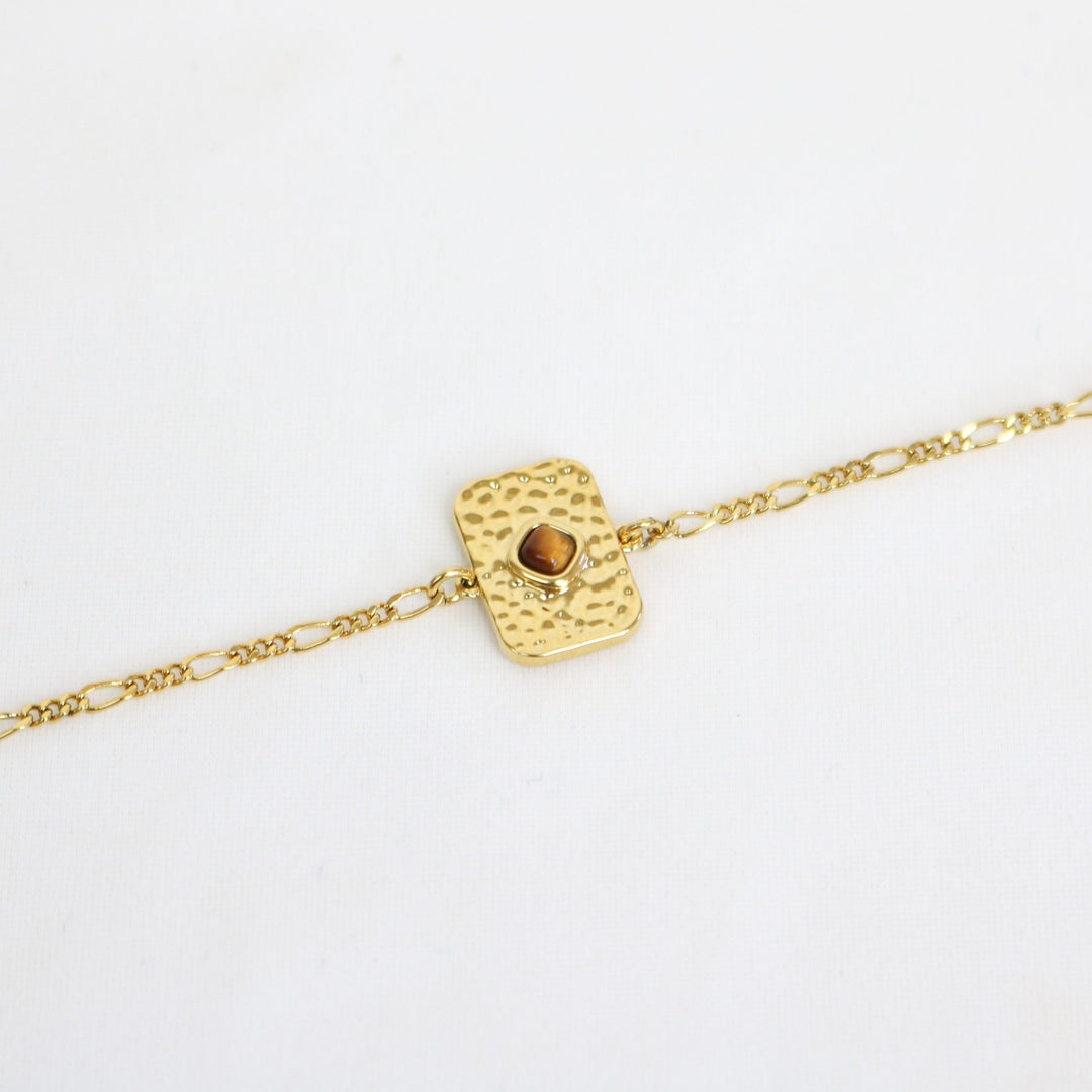 Athena Bracelet | 18k Gold plated with Tigers Eye