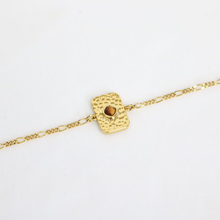 Athena Bracelet | 18k Gold plated with Tigers Eye