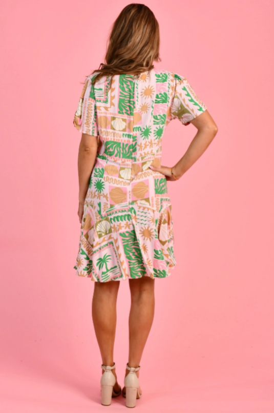 Becky Dress | Palm Springs Pink