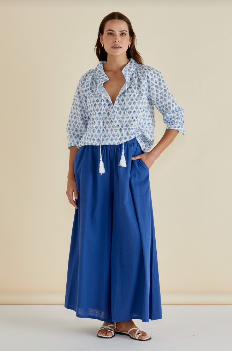 Charli Blouse | Blue Lotus