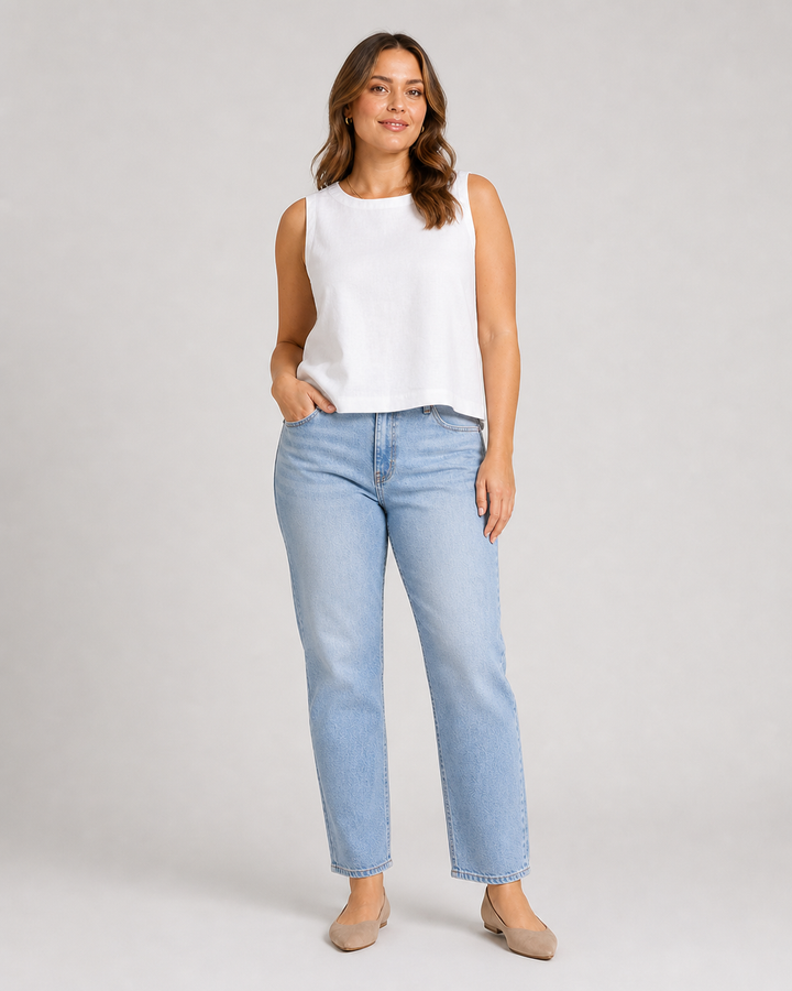 Mimi Tank Top | White