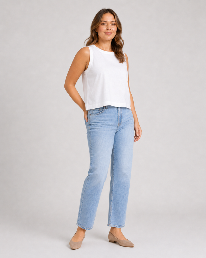 Mimi Tank Top | White