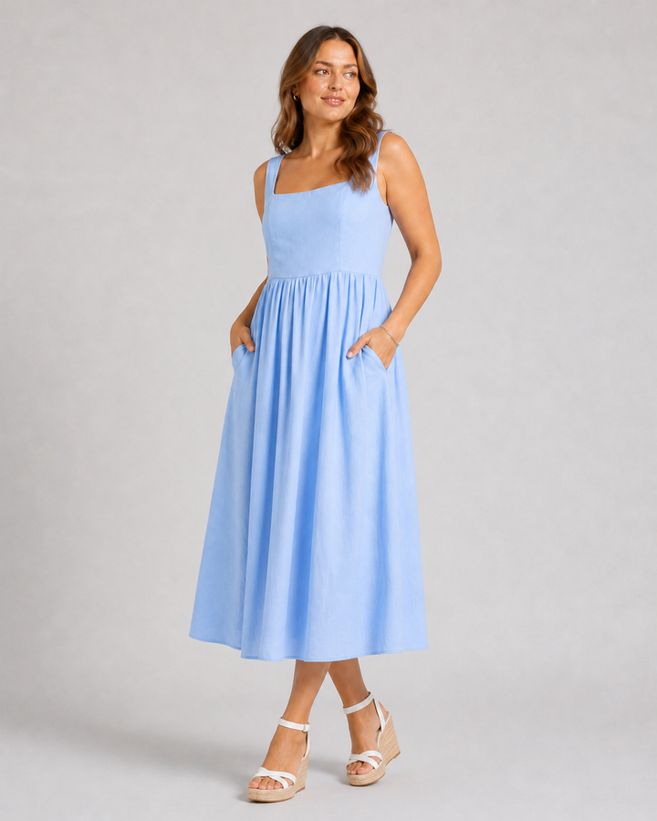 Addison Dress | Powder Blue