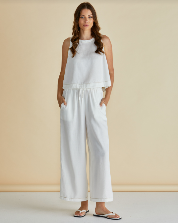 Copacabana Shell Top | White