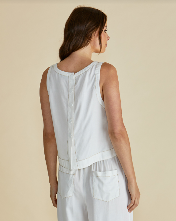 Copacabana Shell Top | White