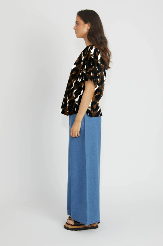 Ella Reversible Top | Animal