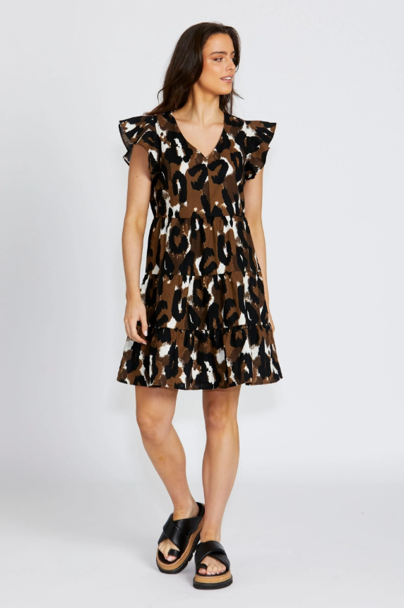 Ella Tiered Dress | Animal