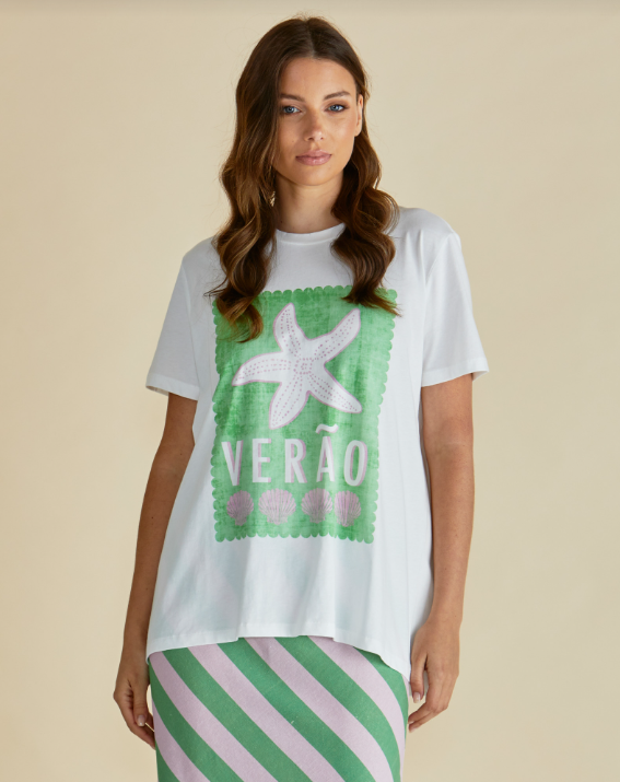Ellia Crew Tee | Verão Print