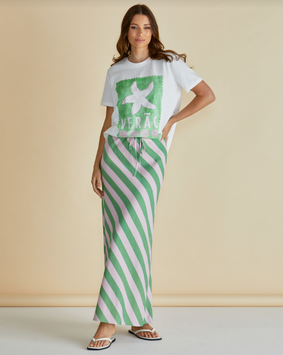 Ellia Crew Tee | Verão Print