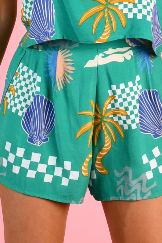 Flat Band Yacht Short | Seychelles Jade
