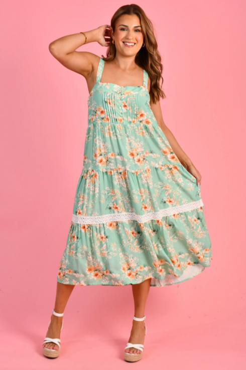 Garden Party Dress | Wasabi Wildflower
