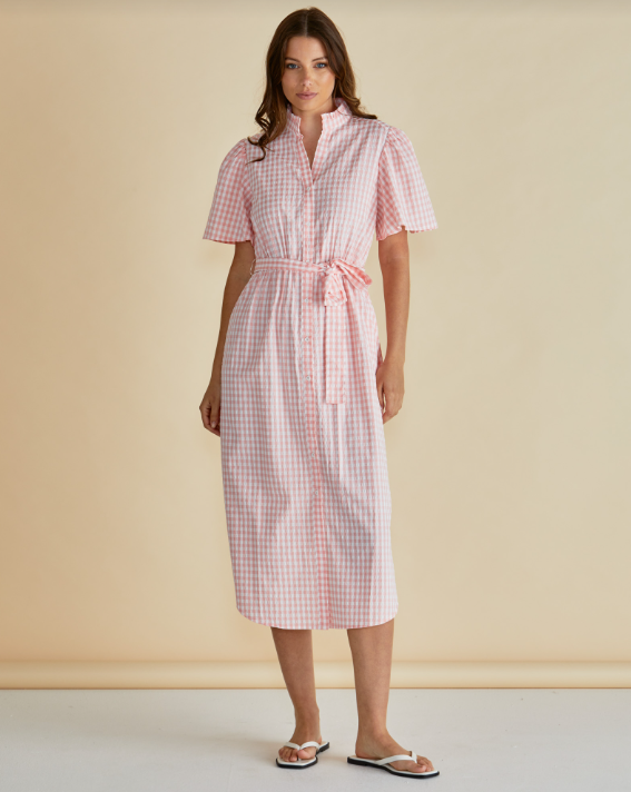 Immie Dress | Pink Gingham