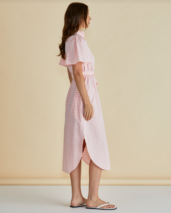 Immie Dress | Pink Gingham