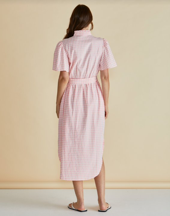 Immie Dress | Pink Gingham