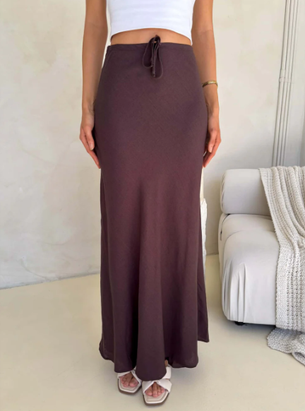 Kora Maxi Skirt | Chocolate