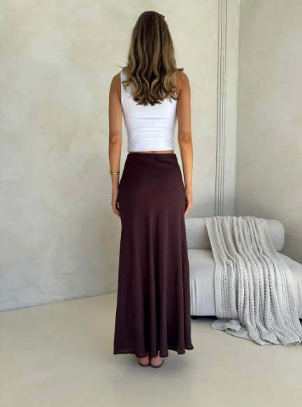 Kora Maxi Skirt | Chocolate