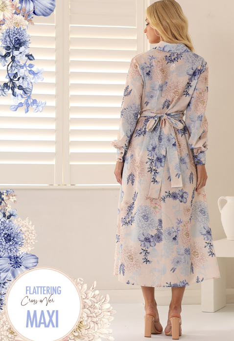 Blossom Crossover Maxi Dress
