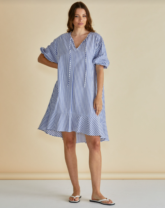 Livvy Dress |  Navy Stripe