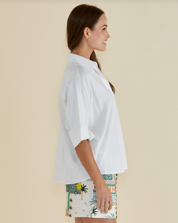 Lynwood Linen Shirt | White
