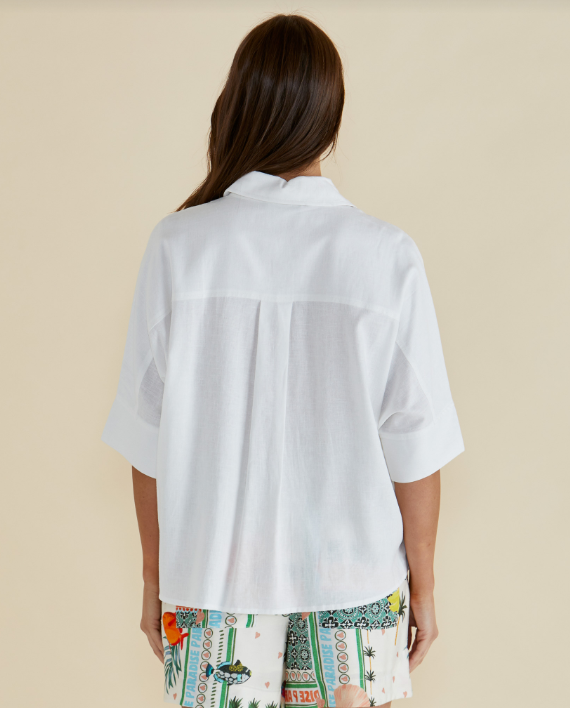 Lynwood Linen Shirt | White
