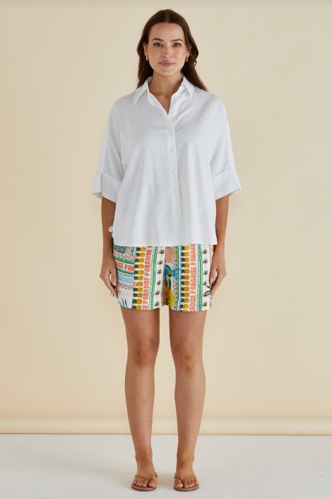 Lynwood Linen Shirt | White