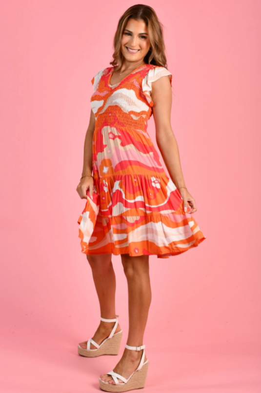 Mrs Sippi Dress | Summer Sunrise