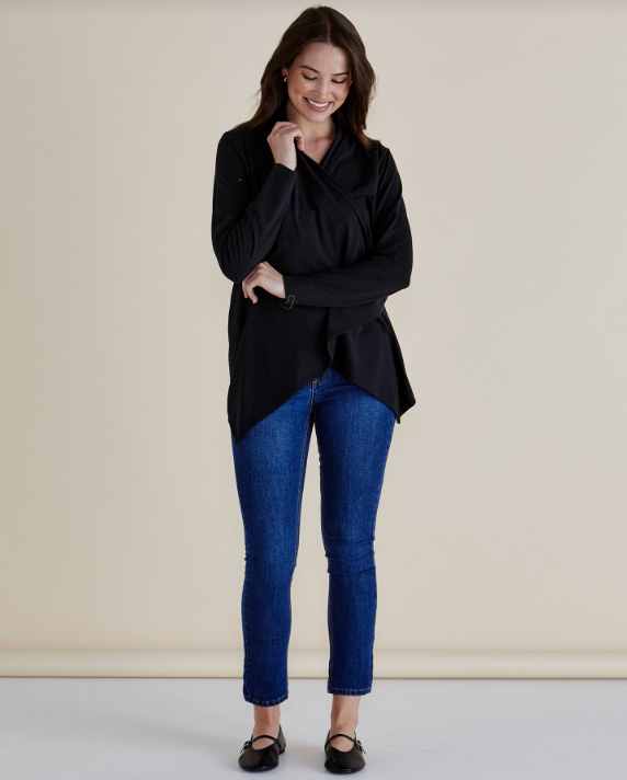 Maeve Bamboo Cardigan | Black