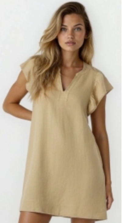 Mia Dress | Tan