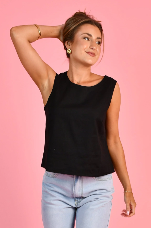 Mimi Tank Top | Black