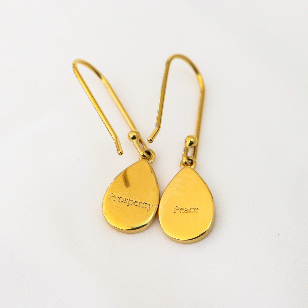 Mira Earrings | Mother of Peart Gold
