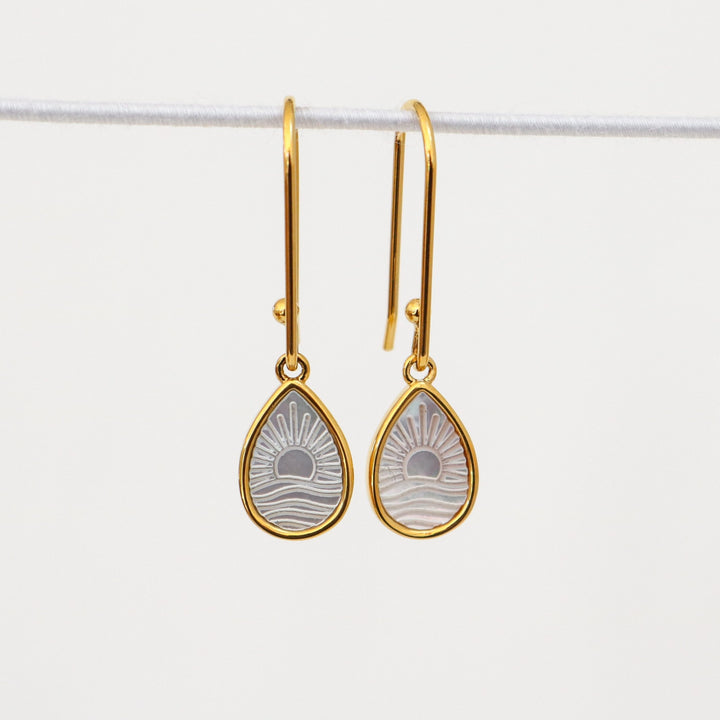 Mira Earrings | Mother of Peart Gold