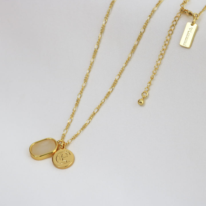 Moonstone Necklace | Gold